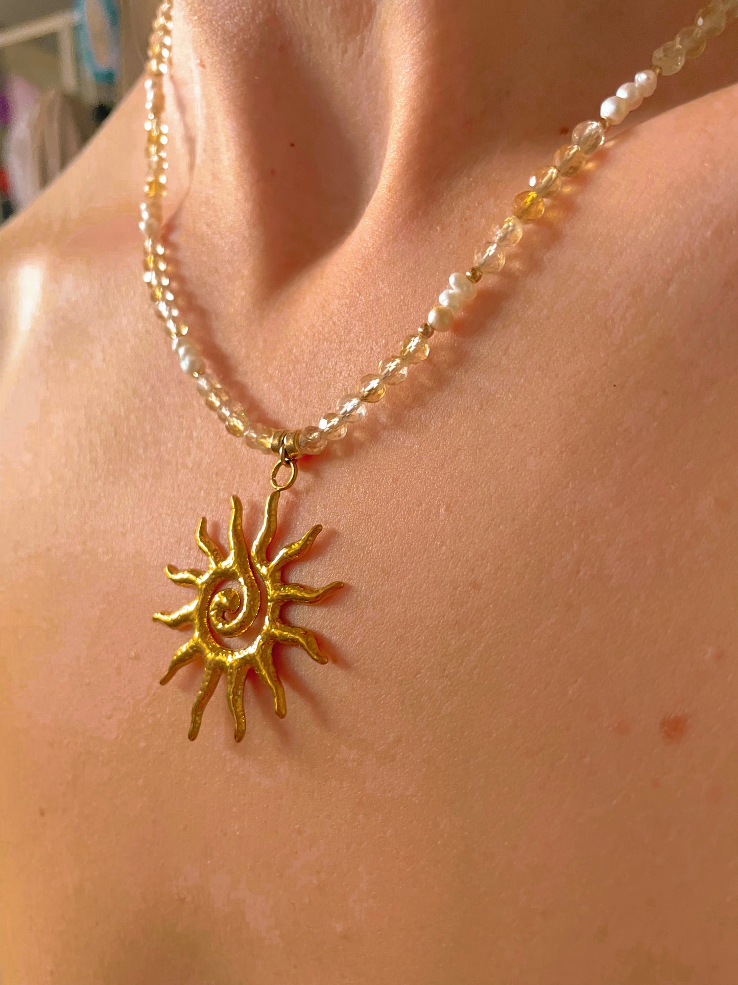 Spiral Sun Pendant