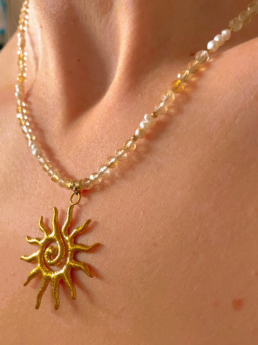Spiral Sun Pendant